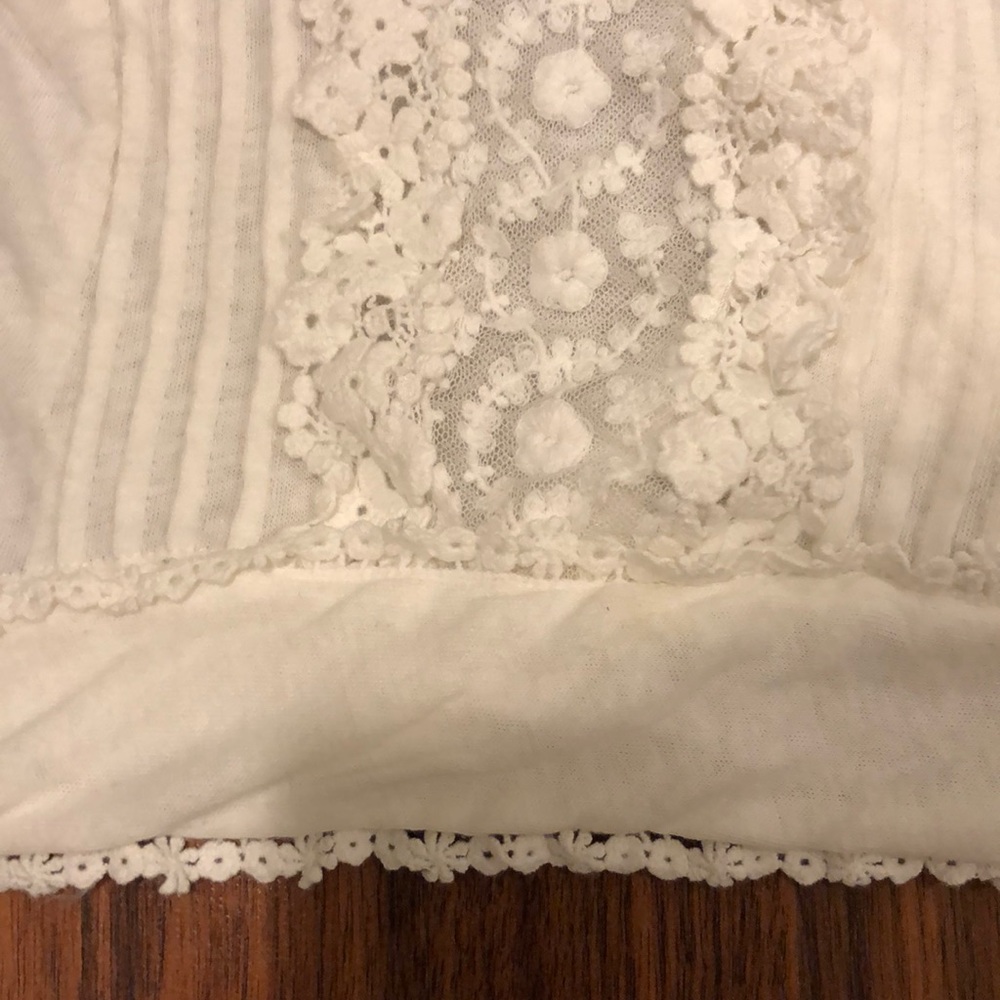 Anthropologie blue tassel Maxie crop tank top s - Picture 6 of 7